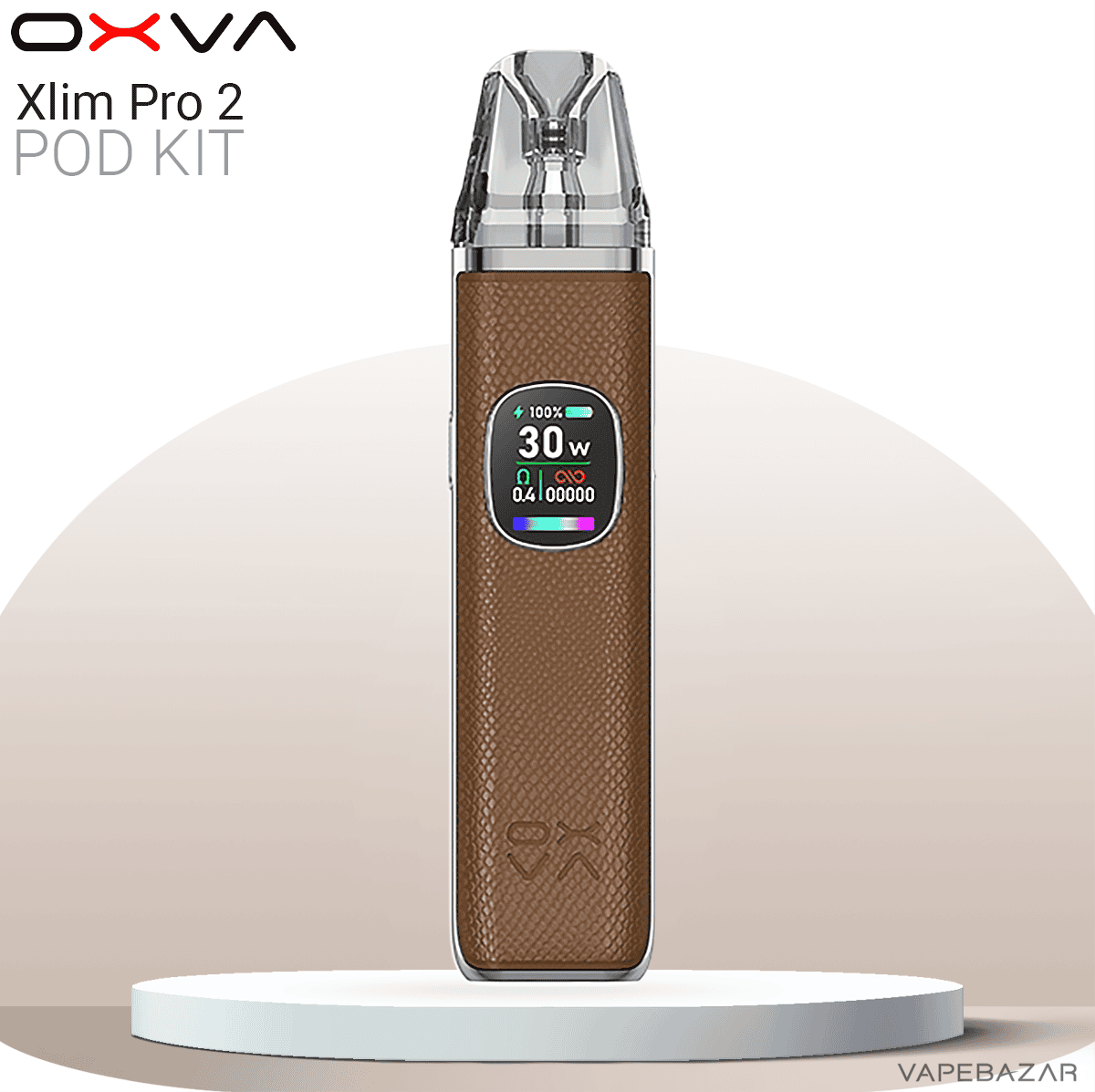 Oxva Xlim Pro 2 Pod Kit Brown Python | Vapebazar Oxva Xlim Pro 2 Pod Kit Brown Python