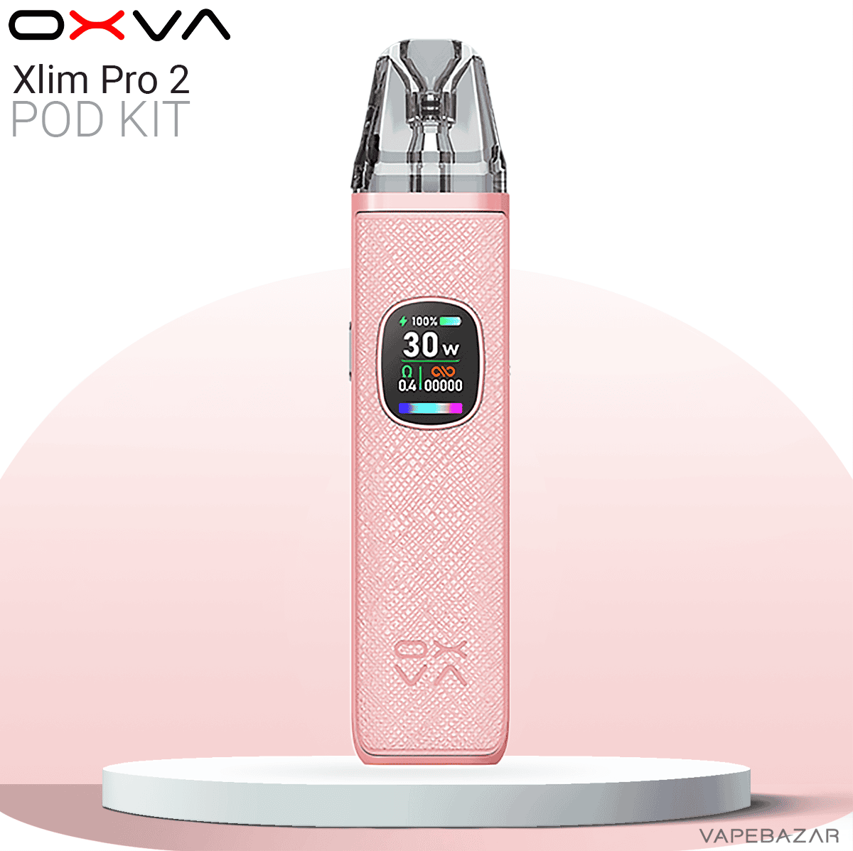 Oxva Xlim Pro 2 Pod Kit Coral Pink | Vapebazar Oxva Xlim Pro 2 Pod Kit Coral Pink