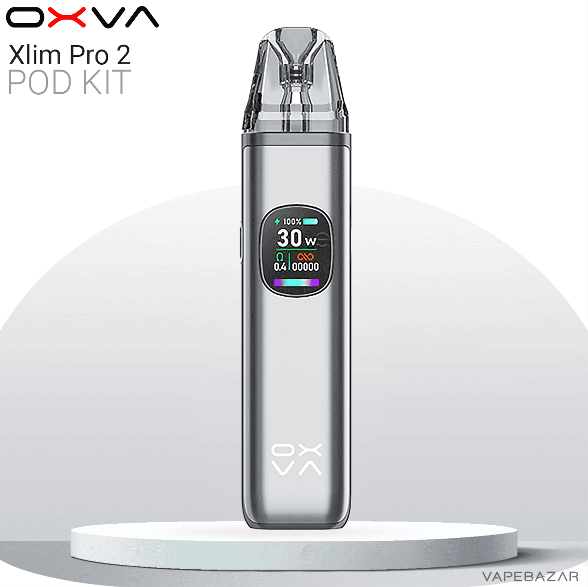 Oxva Xlim Pro 2 Pod Kit Titanium Grey | Vapebazar Oxva Xlim Pro 2 Pod Kit Titanium Grey