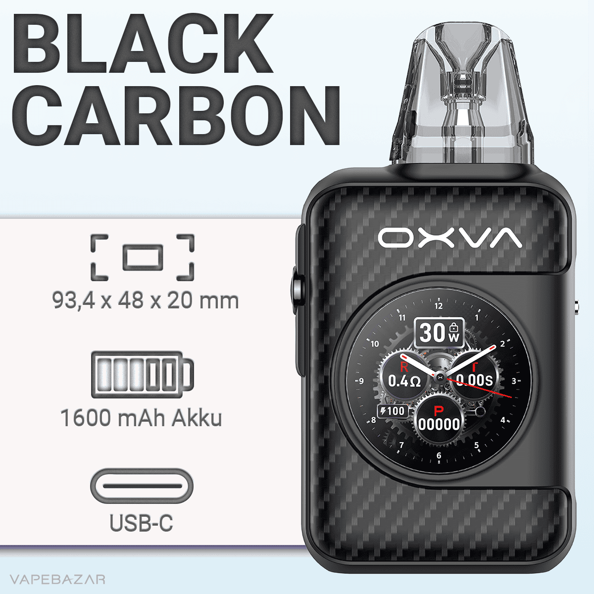 Oxva Xlim SQ Pro 2 Black Carbon 2 | Vapebazar Oxva Xlim Sq Pro 2 - Pod Kit - Black Carbon