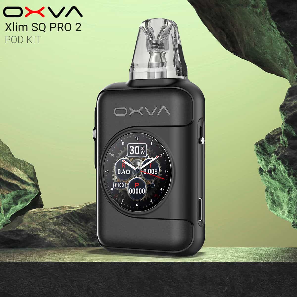 Oxva Xlim SQ Pro 2 Black Leather | Vapebazar Oxva Xlim Sq Pro 2 - Black Leather