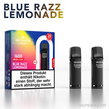 SKE Crystal 800 Pro Pods - Blue Razz Lemonade (2er Pack)