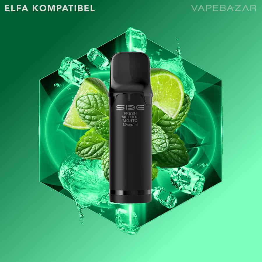 SKE Crystal Plus Pro 800 Prefilled Pods Fresh Menthol Mojito | Vapebazar Ske Crystal 800 Pro Pods - Fresh Menthol Mojito (2Er Pack)