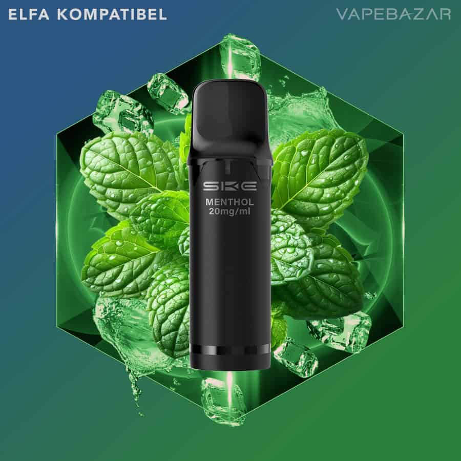 SKE Crystal Plus Pro 800 Prefilled Pods Menthol | Vapebazar Ske Crystal 800 Pro Pods - Menthol (2Er Pack)