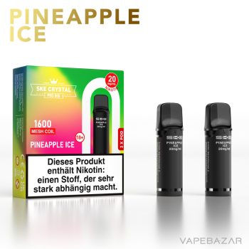 SKE Crystal 800 Pro Pods - Pineapple Ice (2er Pack)
