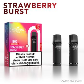 SKE Crystal 800 Pro Pods - Strawberry Burst (2er Pack)