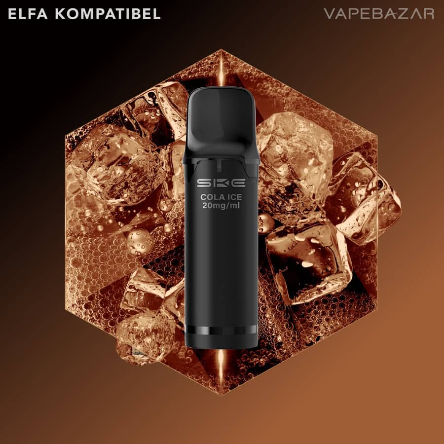 SKE Crystal Plus Pro 800 Prefilled Pods cola ice | Vapebazar Ske Crystal 800 Pro Pods - Cola Ice (2Er Pack)