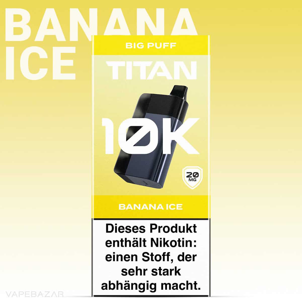 Titan 10k Banana Ice 2 | Vapebazar Titan 10K Gerät - Tropical Tango