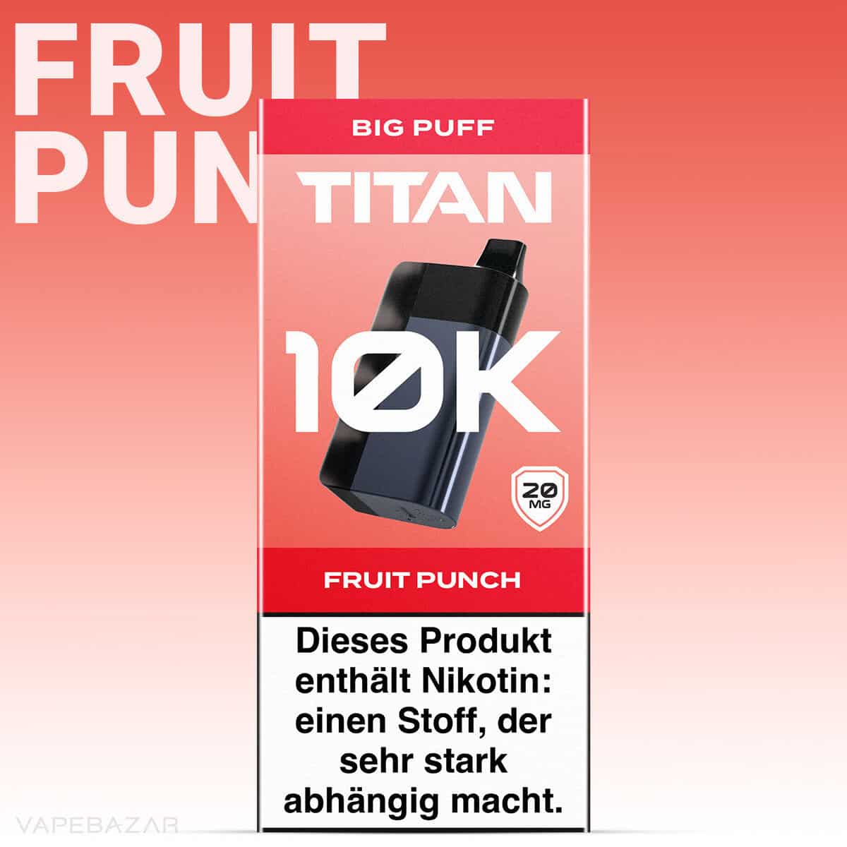 Titan 10k Fruit Punch 2 | Vapebazar Titan 10K Gerät - Tropical Tango