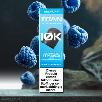 Titan 10k Kartuschen - Blue Raspberry