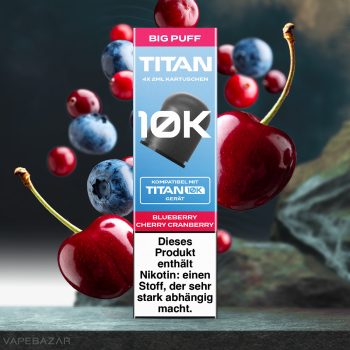 Titan 10k Kartuschen - Blueberry Cherry Cranberry