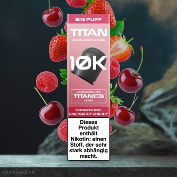Titan 10k Kartuschen - Strawberry Raspberry Cherry