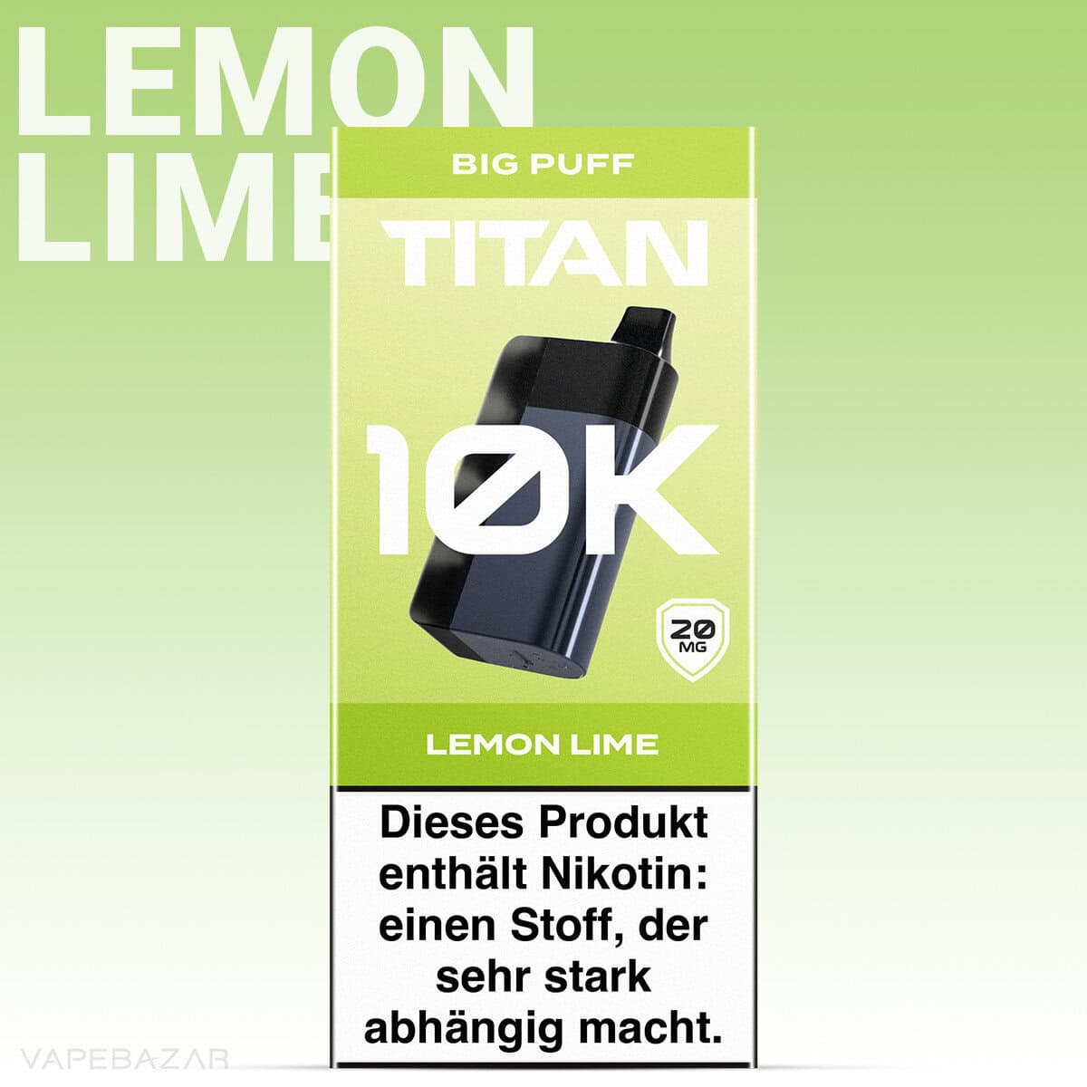 Titan 10k Lemon Lime 2 | Vapebazar Titan 10K Gerät - Tropical Tango