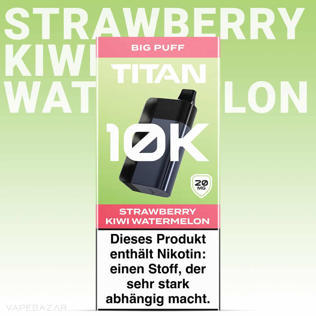 Titan 10k Strawberry Kiwi Watermelon 2 | Vapebazar Titan 10K Gerät - Tropical Tango