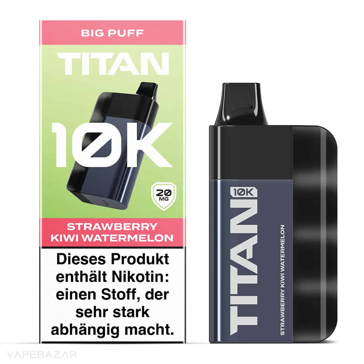 Titan 10k Strawberry Kiwi Watermelon 3 | Vapebazar Titan 10K Gerät - Tropical Tango