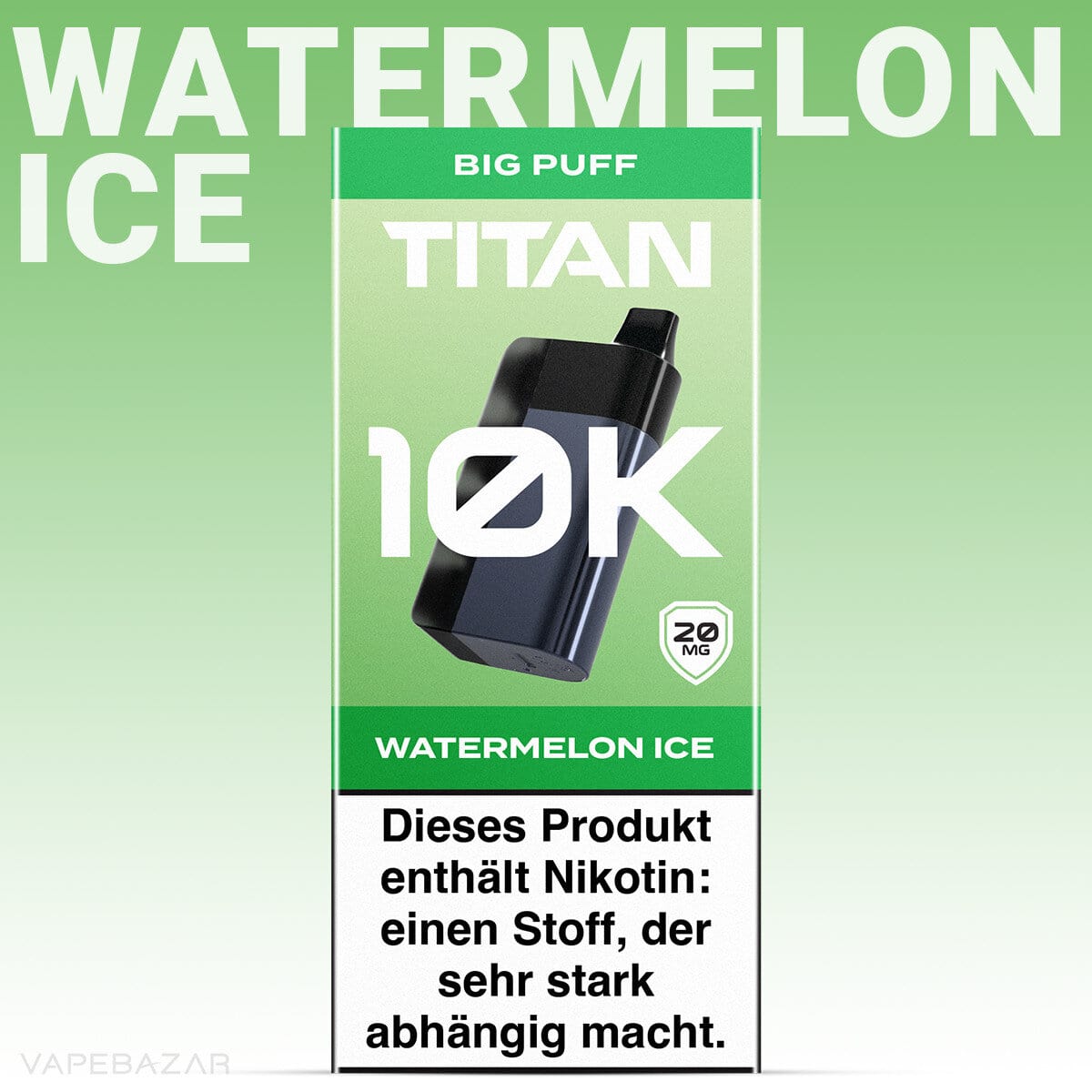 Titan 10k Watermelon Ice 2 | Vapebazar Titan 10K Gerät - Tropical Tango