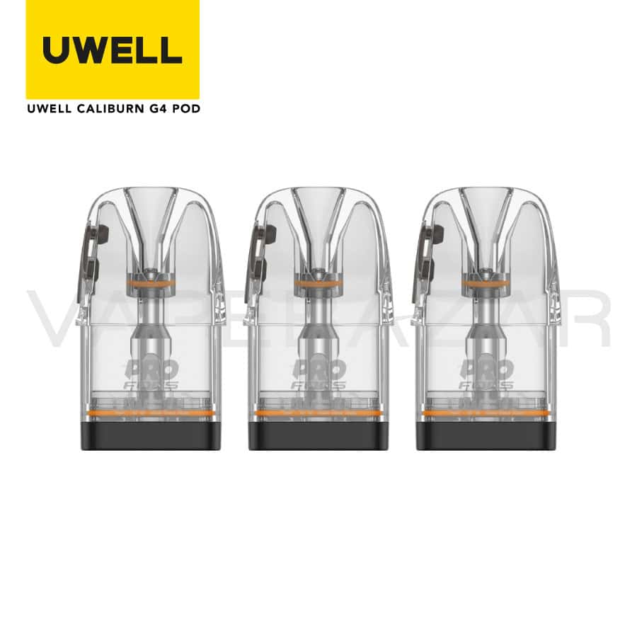 Uwell Caliburn G4 Pod 0.6 Ohm | Vapebazar Uwell Caliburn G4 Leerpod 0,6 Ohm (3Er Pack)