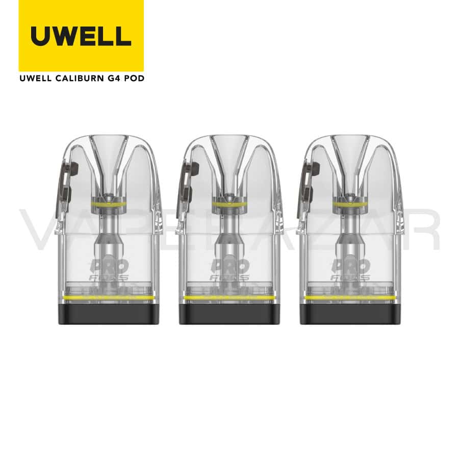 Uwell Caliburn G4 Pod 0.9 Ohm | Vapebazar Uwell Caliburn G4 Leerpod 0,9 Ohm (3Er Pack)