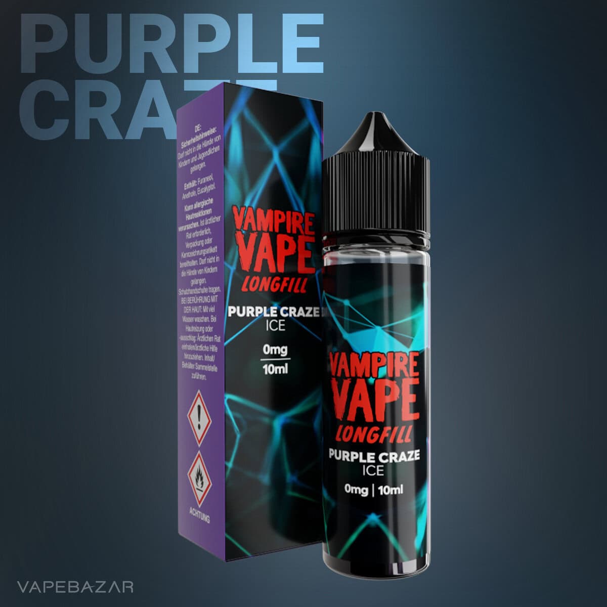 Vampire Vape Longfill Purple Craze Ice 2 | Vapebazar Vampire Vape Longfill Aroma - Purple Craze Ice 10Ml