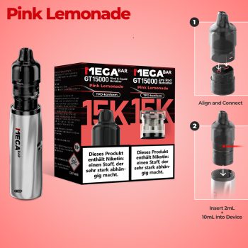 MEGABAR GT15000 Prefilled Pods - Strawberry Raspberry Cherry Ice (2+10ml)