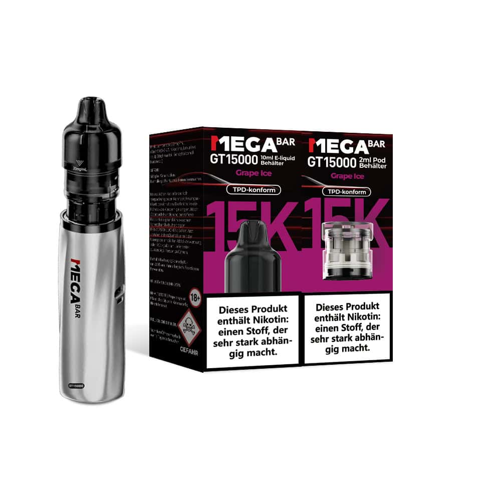 3 4 | Vapebazar Megabar Gt15000 Prefilled Pods - Strawberry Raspberry Cherry Ice (2+10Ml)