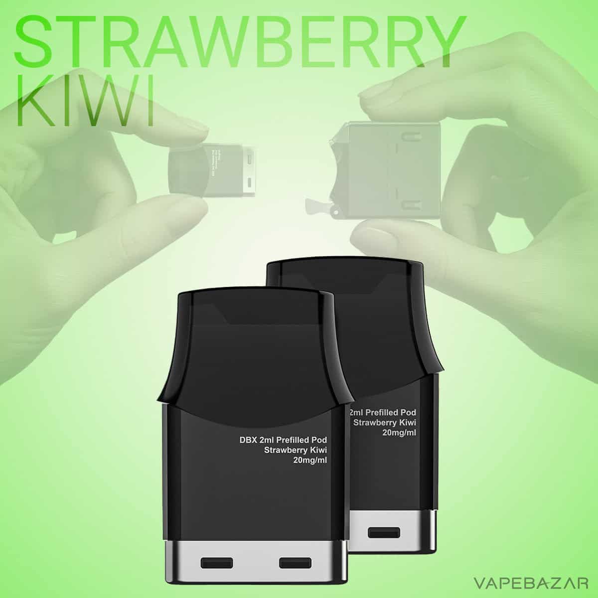 DBX Prefilled Pods Strawberry Kiwi 2 | Vapebazar Dbx Batteriefachgerät By Bugatti - Kompatibel Mit Zippo Hüllen