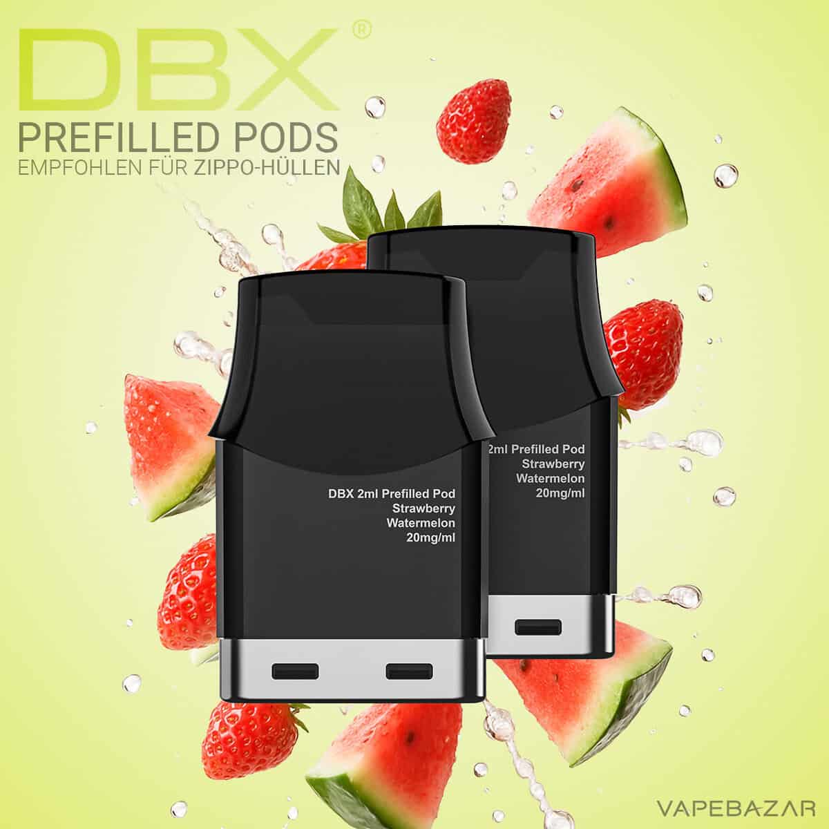 DBX Prefilled Pods Strawberry Watermelon 1 | Vapebazar Dbx Prefilled Pods - Strawberry Watermelon
