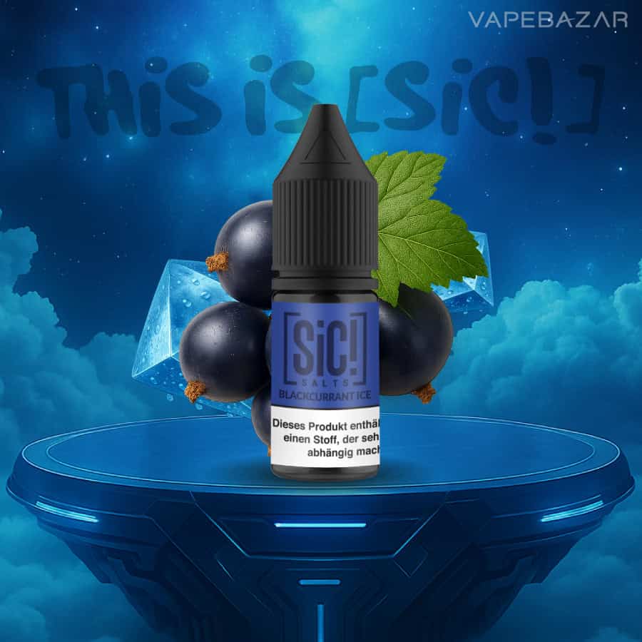 Sic Salt Blackcurrant Ice 01 | Vapebazar Sic! Nikotinsalz Liquid – Blackcurrant Ice 20Mg/Ml Nikotin