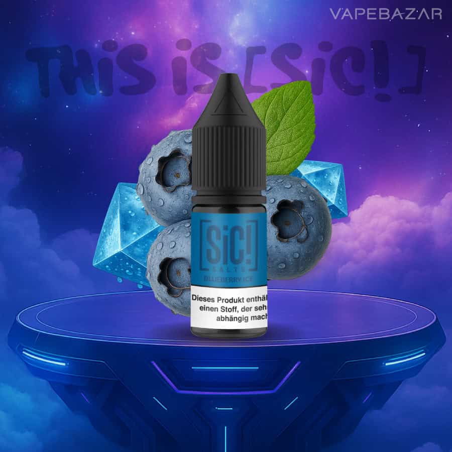 Sic Salt Blueberry Ice 01 | Vapebazar Sic! Nikotinsalz Liquid – Blueberry Ice 20Mg/Ml Nikotin