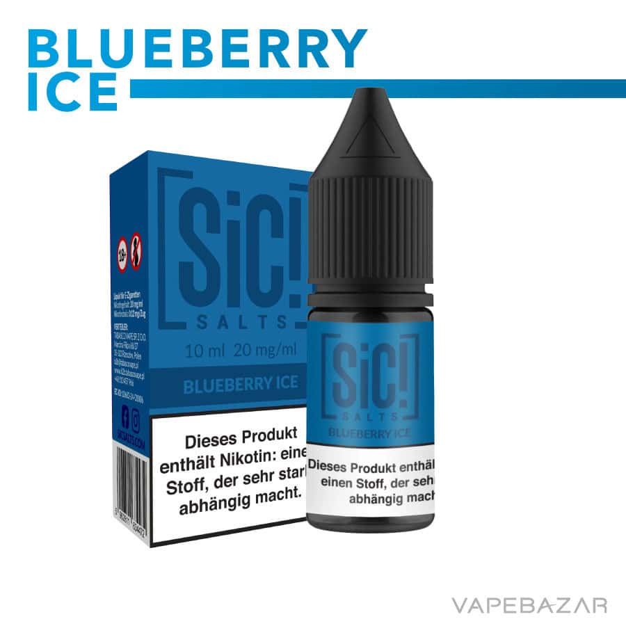 Sic Salt Blueberry Ice 02 | Vapebazar Sic! Nikotinsalz Liquid – Blueberry Ice