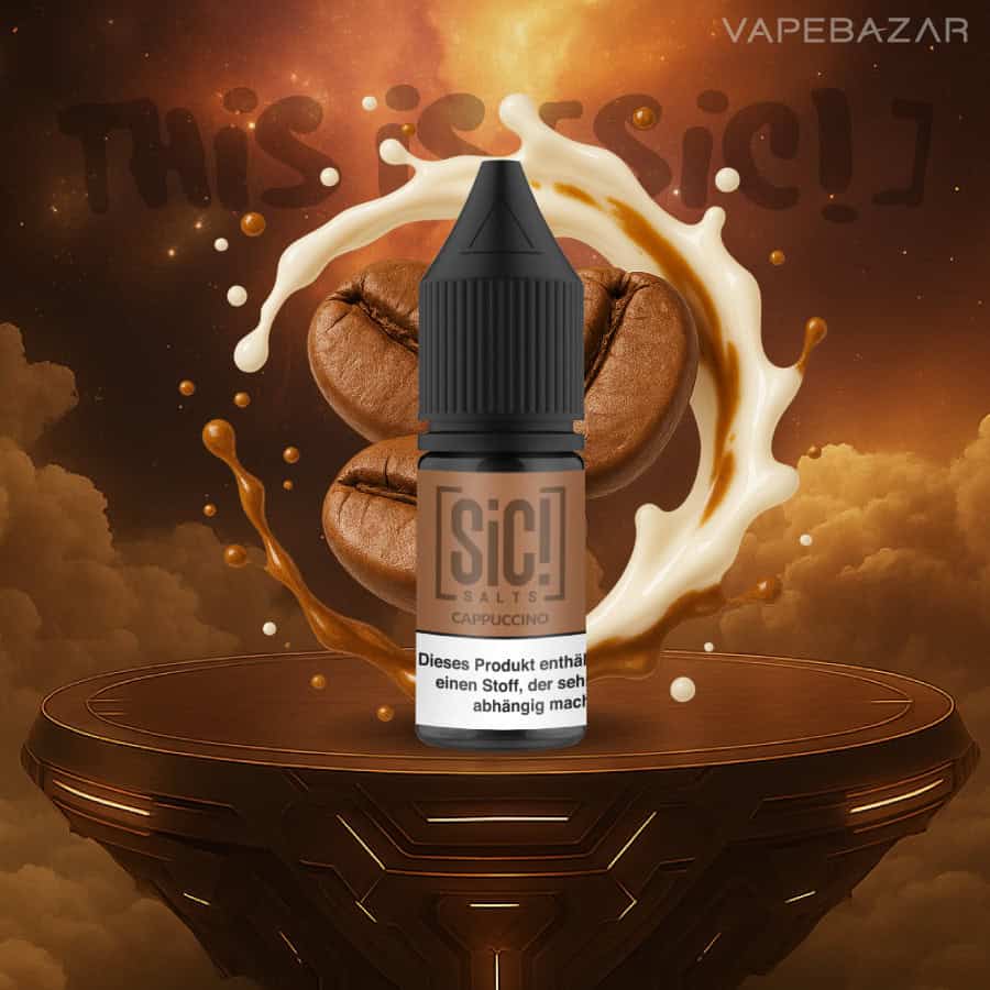Sic Salt Caoouccino 01 | Vapebazar Sic! Nikotinsalz Liquid – Cappuccino 20Mg/Ml Nikotin