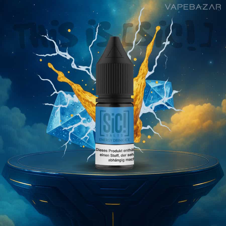 Sic Salt Energy Drink0 Ice 01 | Vapebazar Sic! Nikotinsalz Liquid – Energy Drink Ice 20Mg/Ml Nikotin