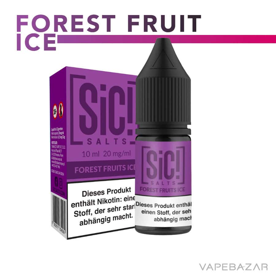 Sic Salt Forest Fruit Ice 02 | Vapebazar Sic! Nikotinsalz Liquid – Forest Fruit Ice 20Mg/Ml Nikotin