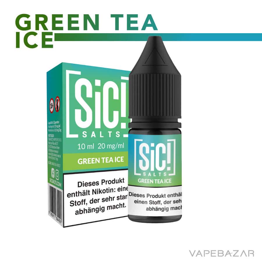 Sic Salt Forest green Tea Ice 02 | Vapebazar Sic! Nikotinsalz Liquid – Green Tea Ice 20Mg/Ml Nikotin