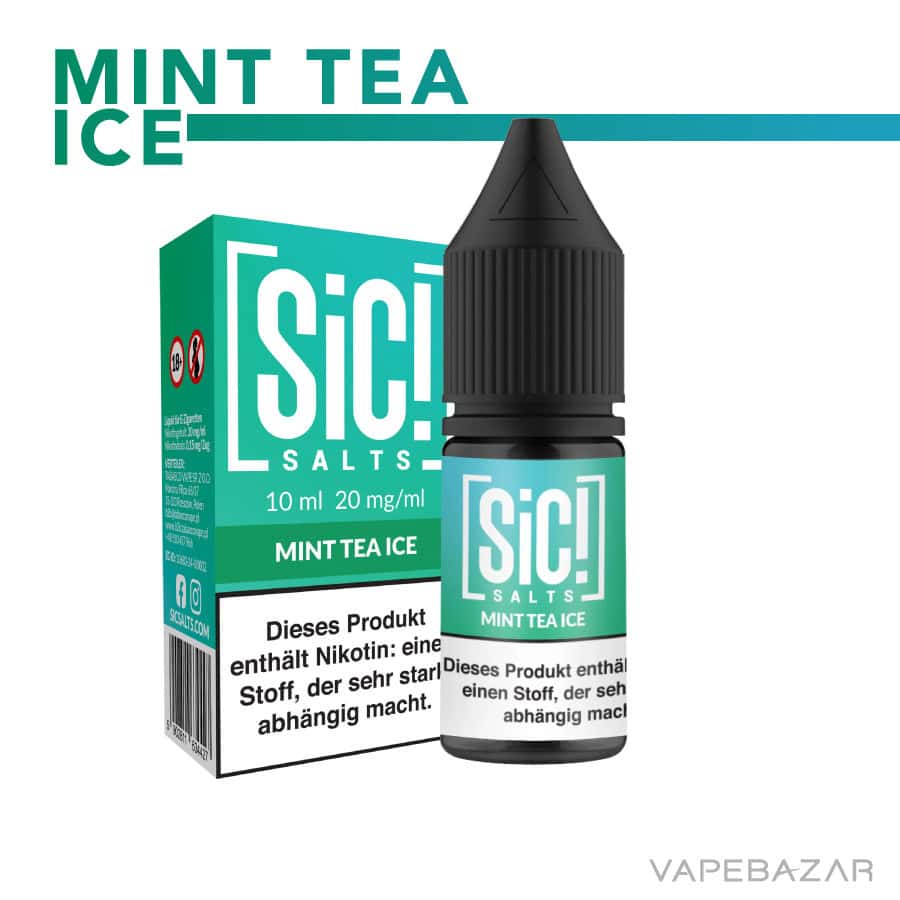 Sic Salt Mint Tea Ice 02 | Vapebazar Sic! Nikotinsalz Liquid – Mint Tea Ice 20Mg/Ml Nikotin