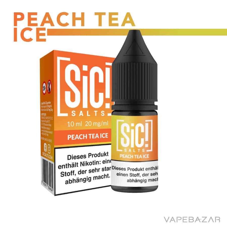 Sic Salt Peach Tea Ice 02 | Vapebazar Sic! Nikotinsalz Liquid – Peach Tea Ice 20Mg/Ml Nikotin