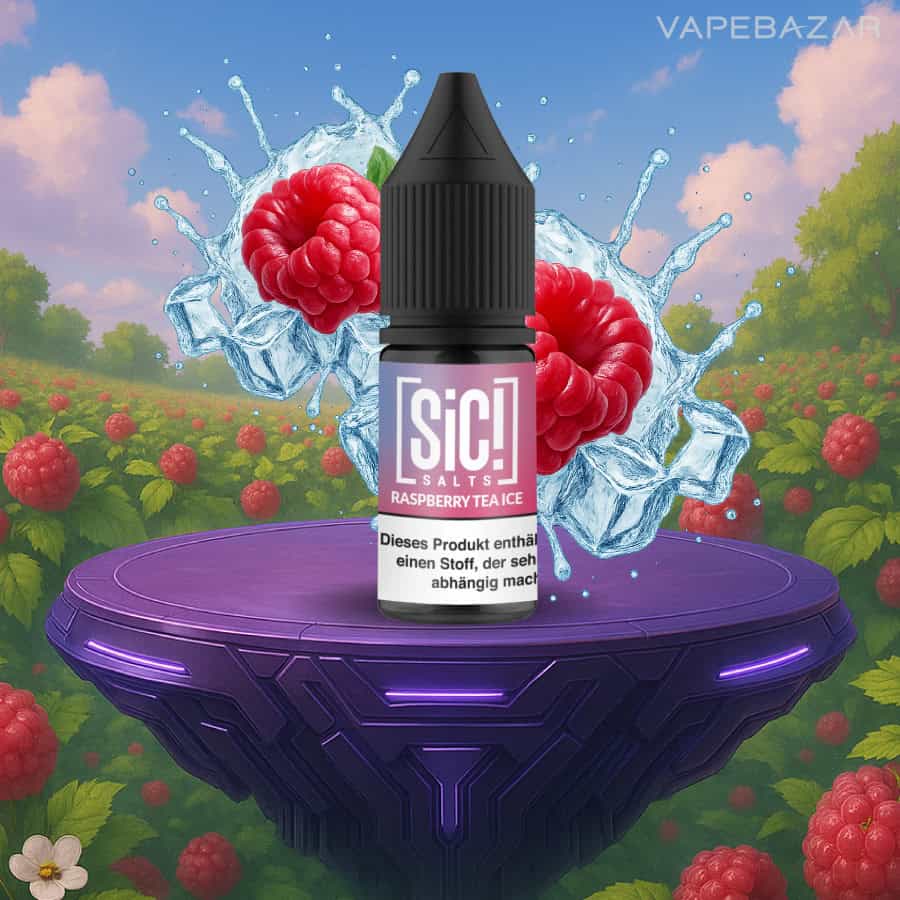 Sic Salt Raspberry Tea Ice 01 1 | Vapebazar Sic! Nikotinsalz Liquid – Raspberry Tea Ice 20Mg/Ml Nikotin
