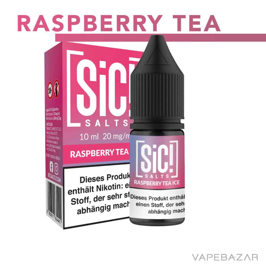 Sic Salt Raspberry Tea Ice 02 1 | Vapebazar Sic! Nikotinsalz Liquid – Raspberry Tea Ice 20Mg/Ml Nikotin
