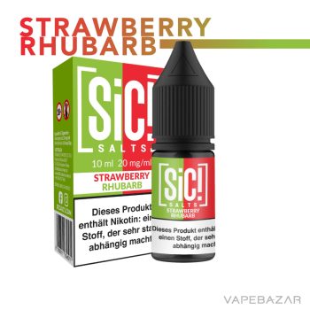 SiC! Nikotinsalz Liquid – Strawberry Rhubarb 20mg/ml Nikotin