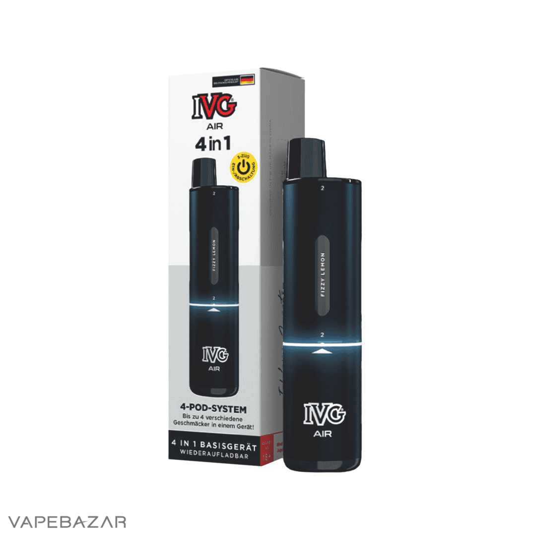 Black3 | Vapebazar Ivg Air 4 In 1 Pod Kit - Black