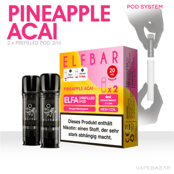 Elf Bar ELFA Pods - Pineapple Acai - Prefilled Liquid Pod - 2er Pack