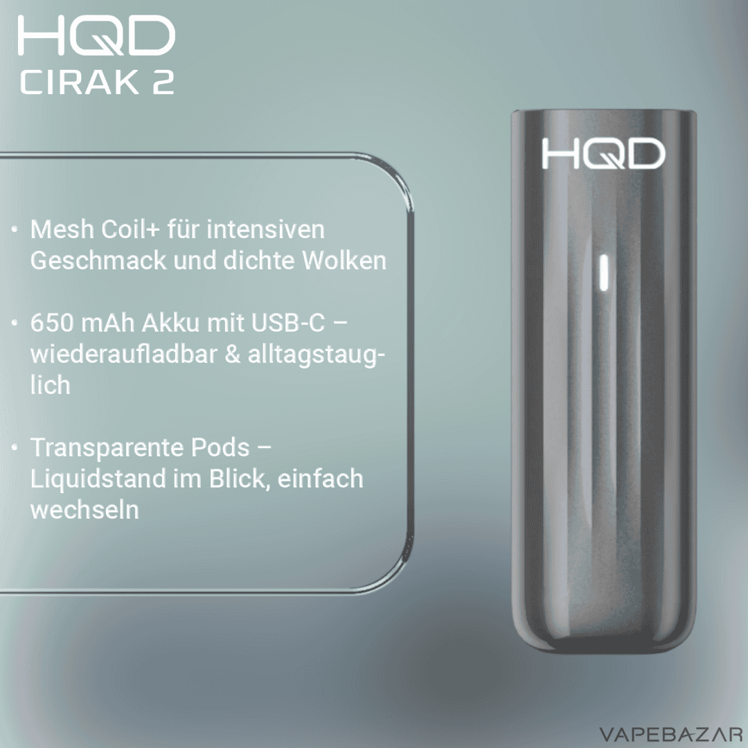HQD Cirak 2 Grey 2 | Vapebazar Hqd Cirak 2 - Purple