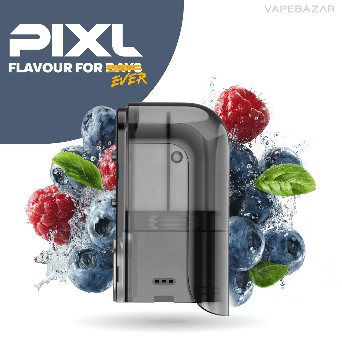 Pixl Max 20k Blueberry Sour Razz | Vapebazar Pixl Max 20K - Refill Container - Blueberry Sour Razz