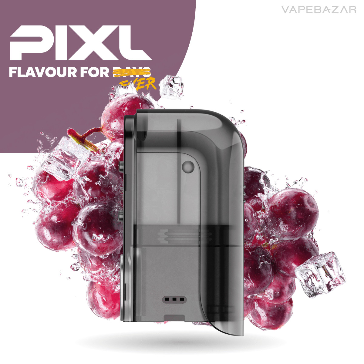 Pixl Max 20k Grape Crush | Vapebazar Pixl Max 20K - Refill Container - Grape Crush