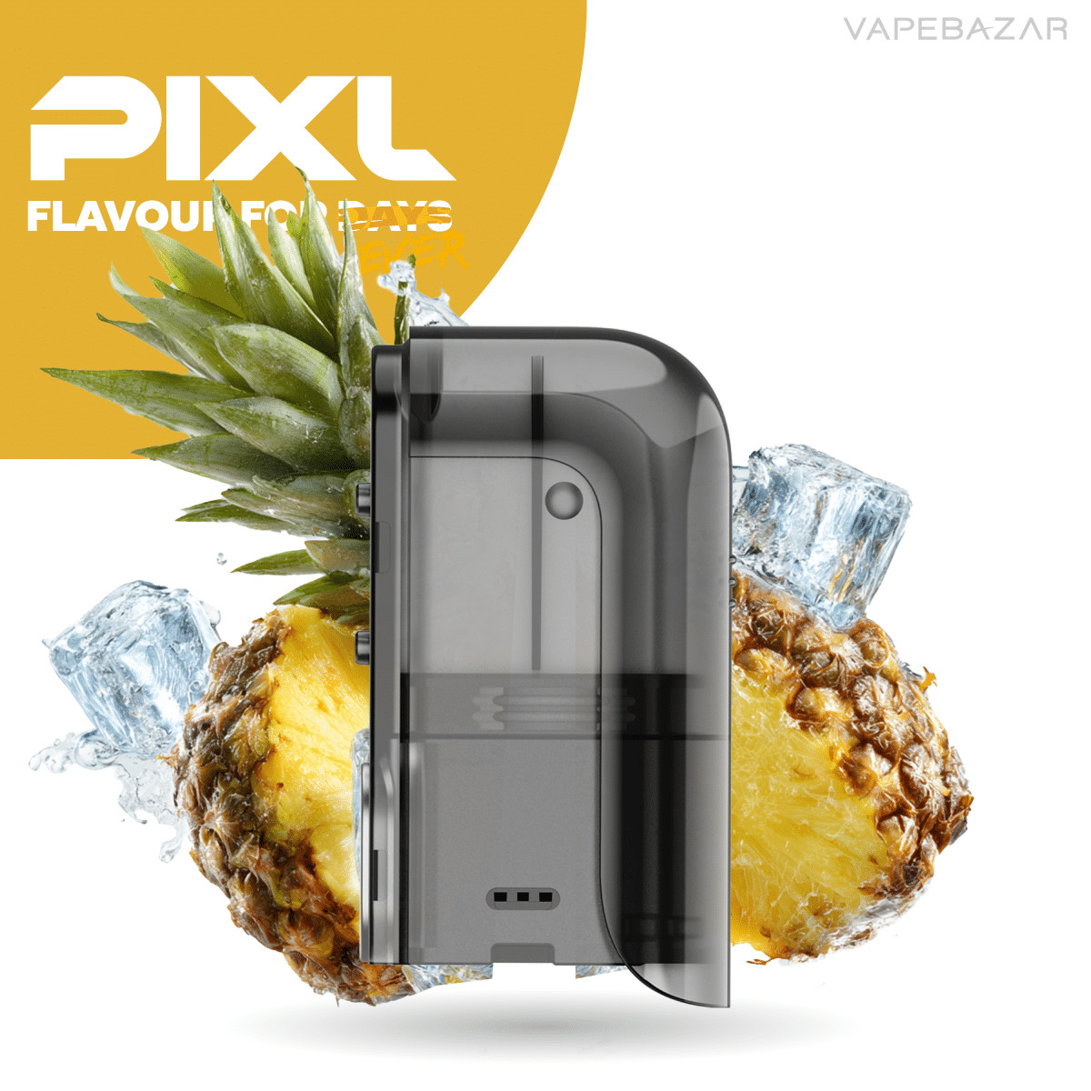 Pixl Max 20k Pineapple Ice | Vapebazar Pixl Max 20K - Refill Container - Pineapple Ice