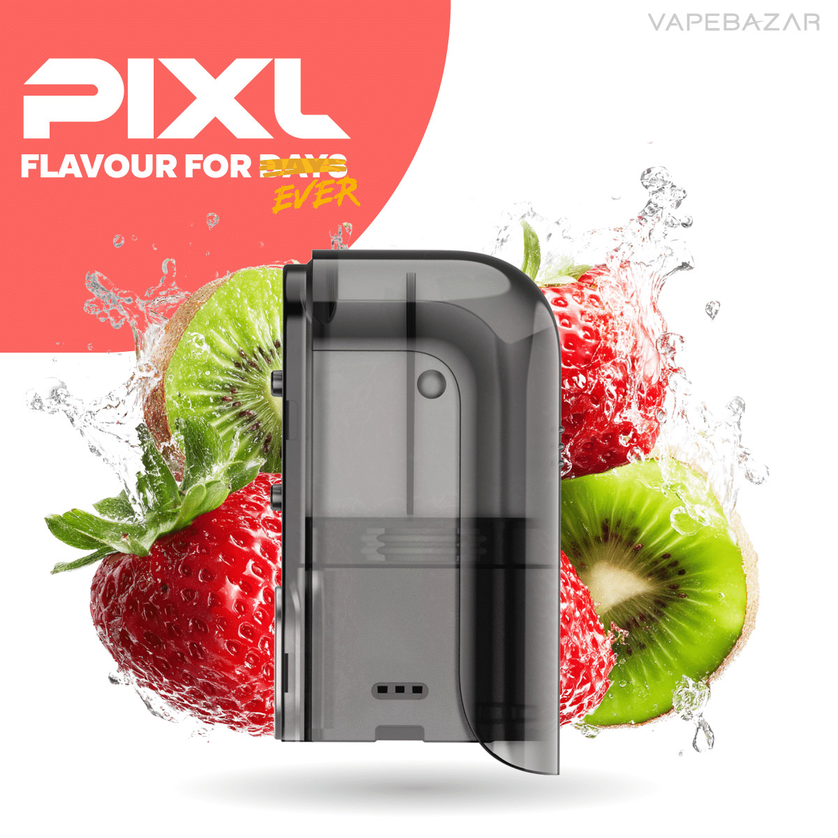 Pixl Max 20k Strawberry Kiwi Razz | Vapebazar Pixl Max 20K - Refill Container - Strawberry Kiwi Razz