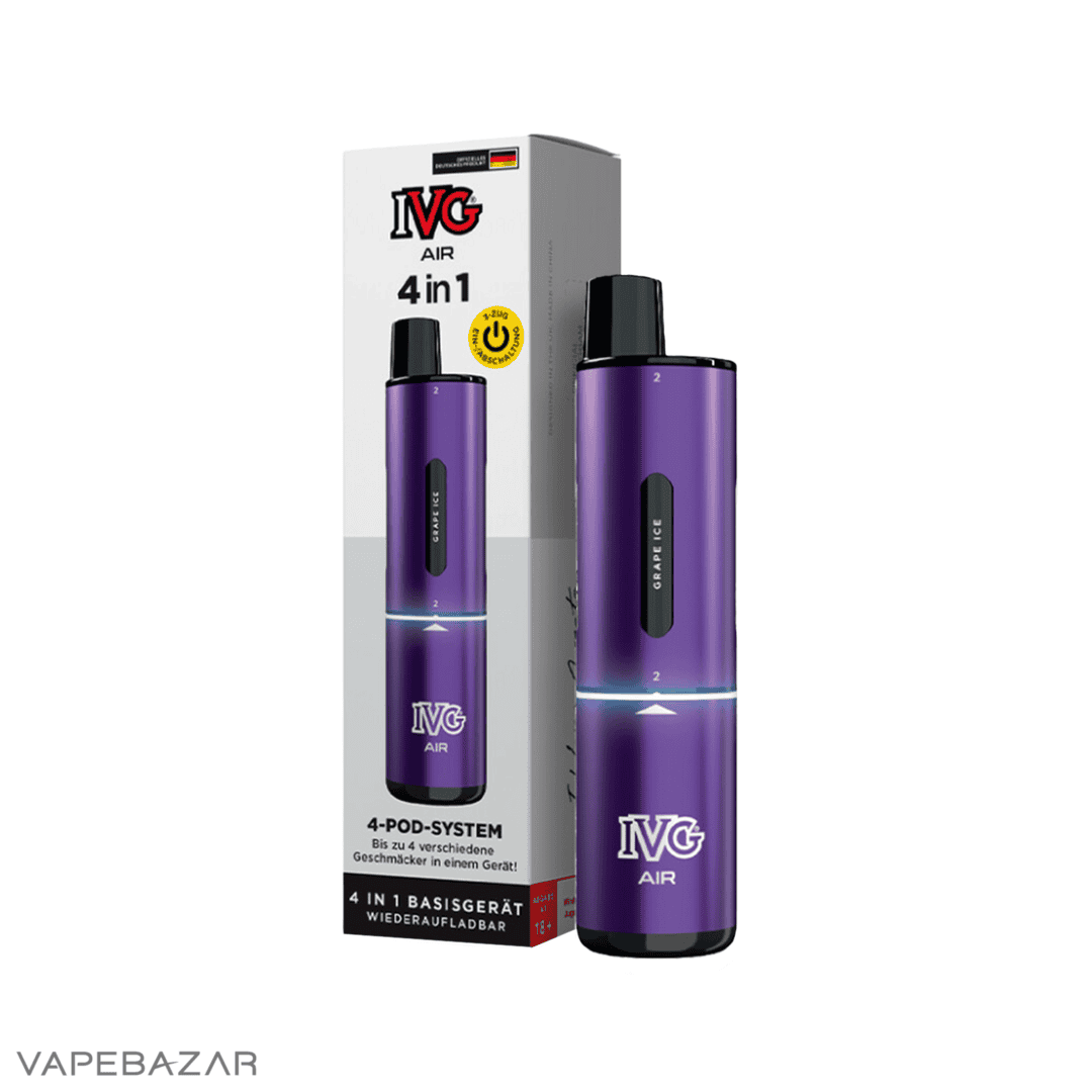 Purple3 | Vapebazar Ivg Air 4 In 1 Pod Kit - Black