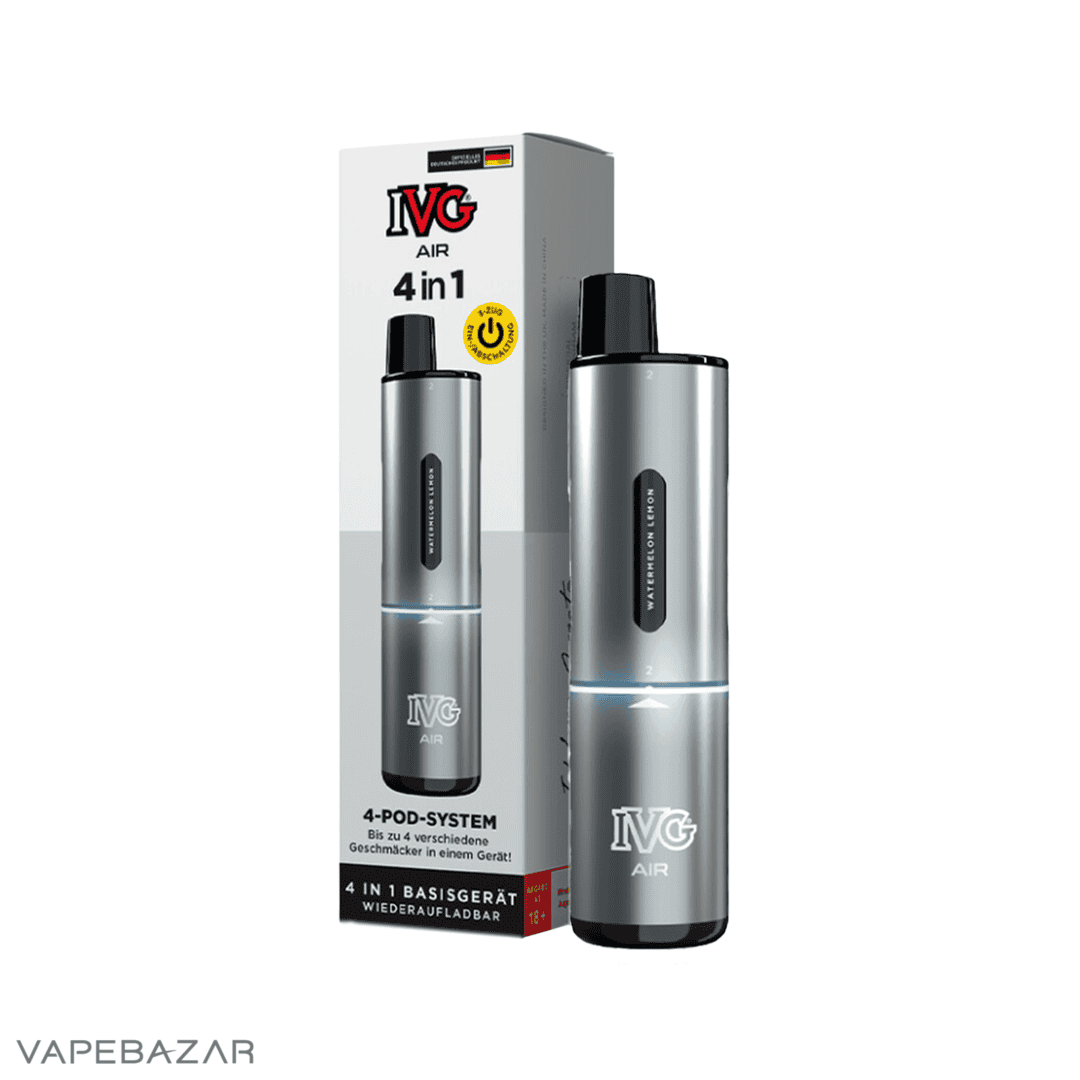 Silver3 | Vapebazar Ivg Air 4 In 1 Pod Kit - Black