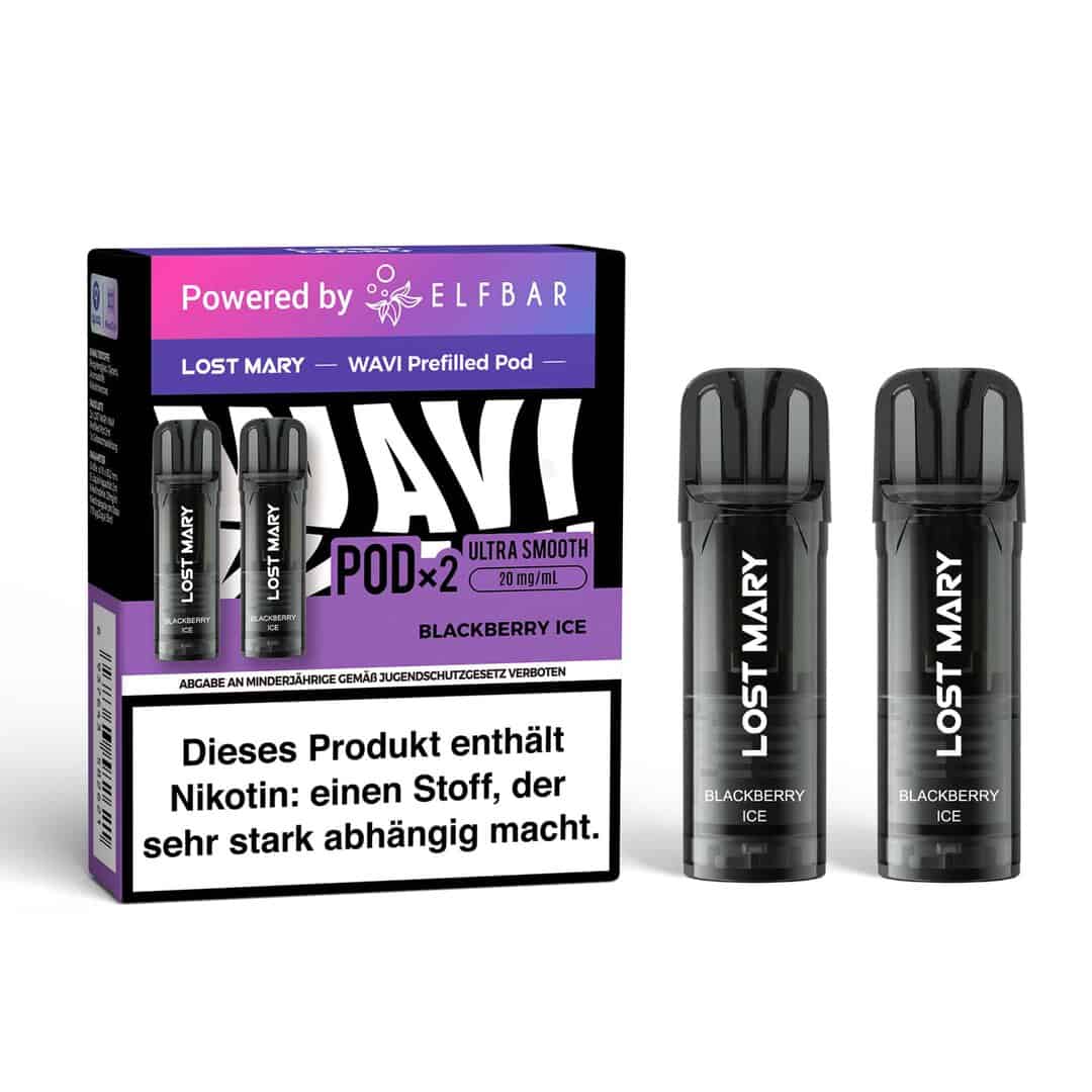 Blackberry Ice | Vapebazar Elfbar Lost Mary Wavi - Prefilled Pod - Blackberry Ice