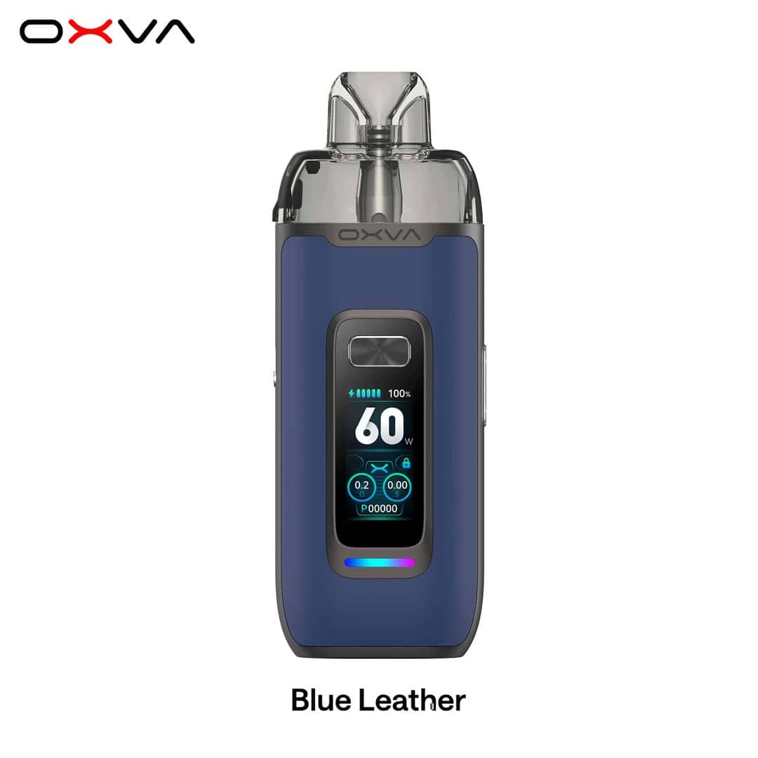 Blue Leather01 | Vapebazar Oxva Vprime Pod Kit - Blue Leather